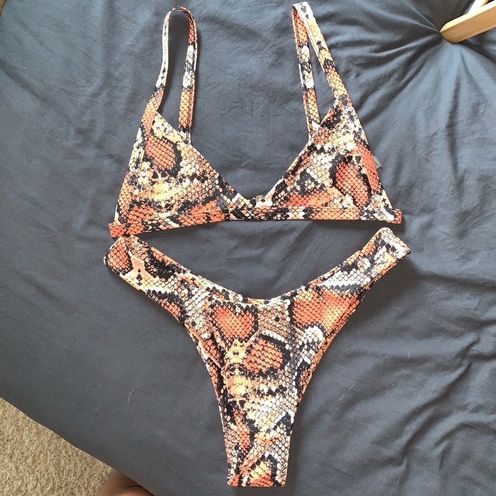 Snake print Zaful bikini